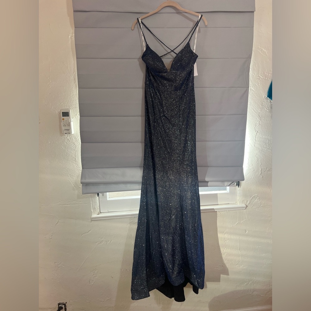 Sparkling Midnight Blue Prom Formal Event Wedding Guest STUNNING  Dress, NWT! - Picture 6 of 13